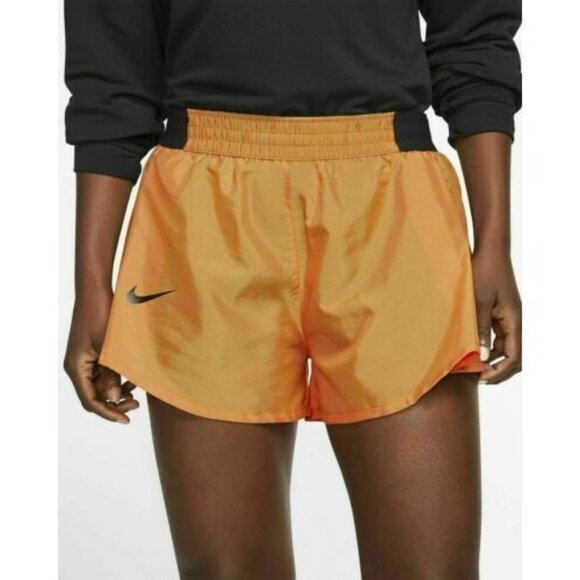 NIKE Tennis Shorts Women Extra Small Tempo Lux Running DRI FIT Orange BV3290-671 - Picture 1 of 13